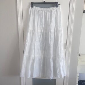 Roxy White Maxi Skirt